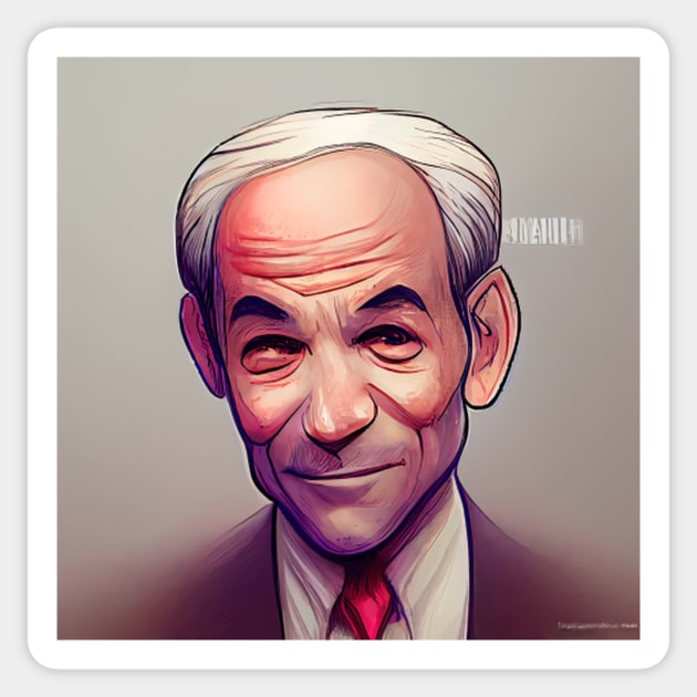 Ron Paul | Comics Style Sticker by ComicsFactory